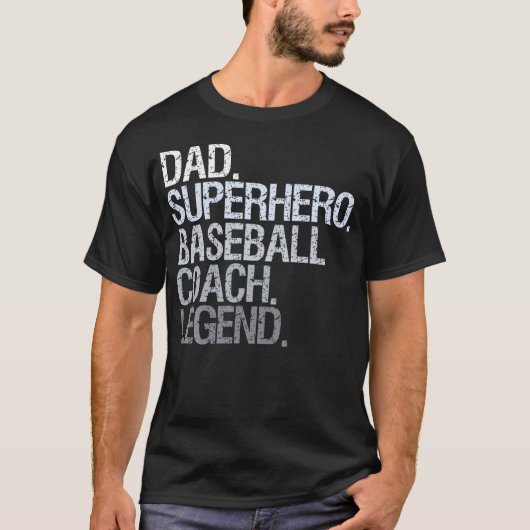 Baseball Coach Vater T-Shirt (Vorderseite)
