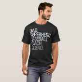 Baseball Coach Vater T-Shirt (Vorne ganz)