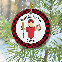 Baseball Coach Vielen Dank, dass Sie eine Idee Keramik Ornament