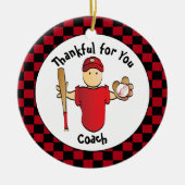 Baseball Coach Vielen Dank, dass Sie eine Idee Keramik Ornament (Vorne)