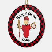 Baseball Coach Vielen Dank, dass Sie eine Idee Keramik Ornament (Links)
