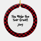 Baseball Coach Vielen Dank, dass Sie eine Idee Keramik Ornament (Hinten)