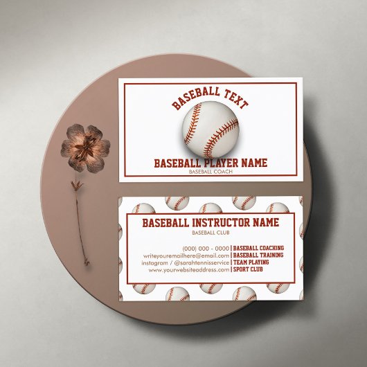 Baseball Coach Visitenkarte
