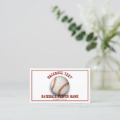 Baseball Coach Visitenkarte (Stehend Vorderseite)