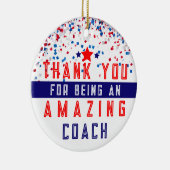 Baseball Coach Weihnachtsbaumdekoration Keramik Ornament (Rechts)