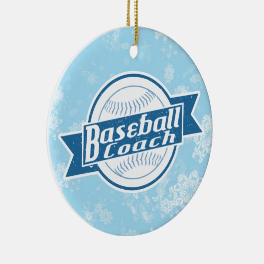 Baseball Coach Weihnachtsfeierlichkeiten Dekoratio Keramik Ornament (Rechts)