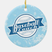 Baseball Coach Weihnachtsfeierlichkeiten Dekoratio Keramik Ornament (Hinten)