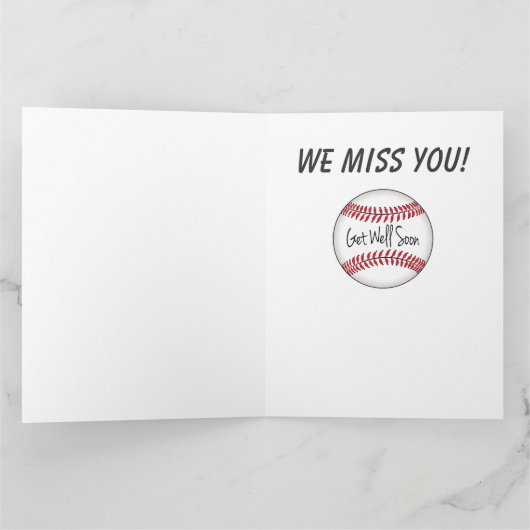 Baseball Coach wird bald gut Karte (Innenseite)
