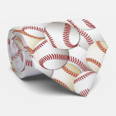 Baseball-Collagen-Krawatte Krawatte (Gerollt)