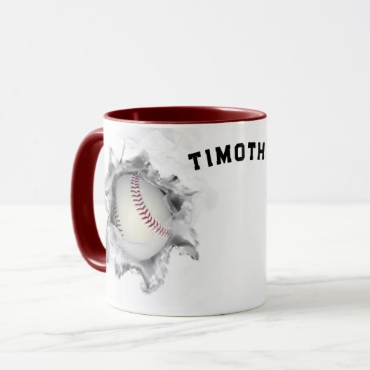 Baseball Collectible Tasse (Vorderseite Links)