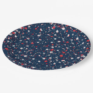 Baseball Confetti, Blue-PAPER-PARTY-TELLER Pappteller