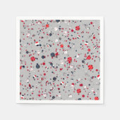 Baseball Confetti, Grau-PAPER-PARTY NAPKINS Serviette (Vorderseite)