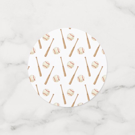 Baseball Confetti Konfetti (Klein Vorderseite)