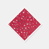 Baseball Confetti, Red PAPER PARTY NAPKINS Serviette (Ecke)