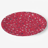 Baseball Confetti, Red-PAPER-PARTY-TELLER Pappteller (Schrägansicht)