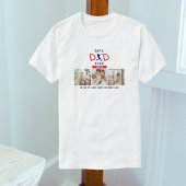 Baseball Cooler Niedlicher Vater Foto Collage Vate T-Shirt