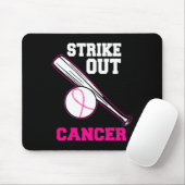 Baseball - Cooles Brustkrebs-Bewusstsein G Mousepad (Mit Mouse)