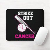Baseball - Cooles Brustkrebs-Bewusstsein G Mousepad (Mit Mouse)