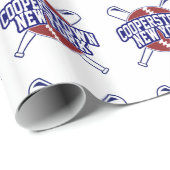 Baseball Cooperstown New York Geschenkpapier (Rolleneckpunkt)