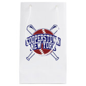 Baseball Cooperstown New York Kleine Geschenktüte (Vorderseite)