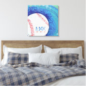 BASEBALL CRAZE Bar Mitzvah Sign-In Memory-Board Leinwanddruck (Insitu (Schlafzimmer))