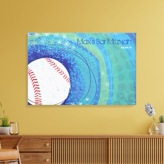 BASEBALL CRAZE Sign-In-Memory-Board Leinwanddruck (Insitu (Wohnzimmer))