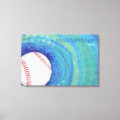 BASEBALL CRAZE Sign-In-Memory-Board Leinwanddruck (Vorderseite)