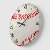 Baseball - Custom Clock Große Wanduhr (Winkel)