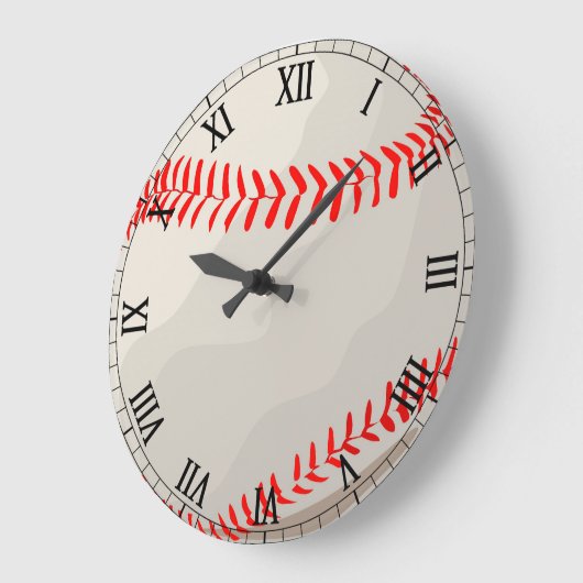 Baseball - Custom Clock Große Wanduhr (Winkel)