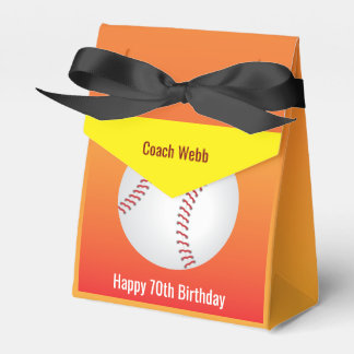 Baseball Custom Coach 70. Geburtstagsgeschenk Geschenkschachtel