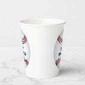 Baseball Custom Geburtstag Pappbecher (Links)