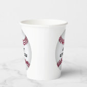 Baseball Custom Geburtstag Pappbecher (Rechts)