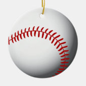Baseball Custom Keramik Ornament (Vorne)