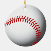Baseball Custom Keramik Ornament (Hinten)