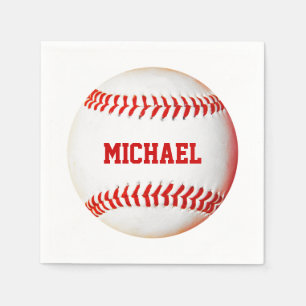 Baseball Custom Napkins Serviette