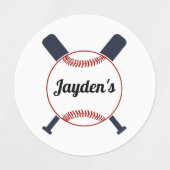 Baseball dachte. etiketten (Design 1)