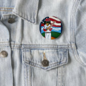 Baseball Dackel Button (Beispiel)
