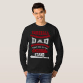 Baseball Dad Just Here For Concession Stand T-Shirt (Vorne ganz)