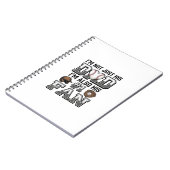 Baseball Dad Number 1 Fan Vintage Shirt Design_1 Notizblock (Linke Seite)