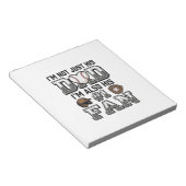 Baseball Dad Number 1 Fan Vintage Shirt Design_1 Notizblock (angewinkelt)