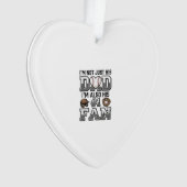 Baseball Dad Number 1 Fan Vintage Shirt Design_1 Ornament (Vorderseite)