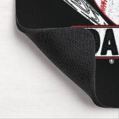 Baseball Daddy Matching Family Softball Baseball L Mousepad (Ecke)