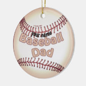Baseball-Daddy-Ornament Keramik Ornament (Links)