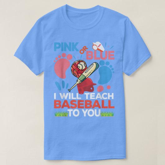 Baseball Daddy soll geschlechtsspezifisch sein, um T-Shirt (Design vorne)