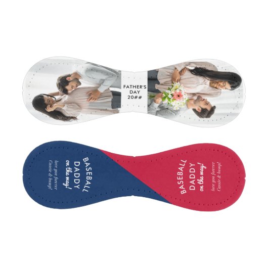Baseball Daddy wird 2 Foto Personalisiert (Paneele)