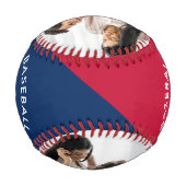 Baseball Daddy wird 2 Foto Personalisiert (Rückseite)