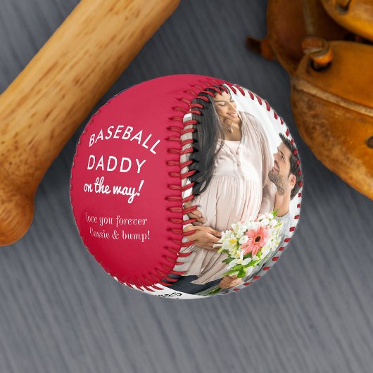 Baseball Daddy wird 2 Foto Personalisiert