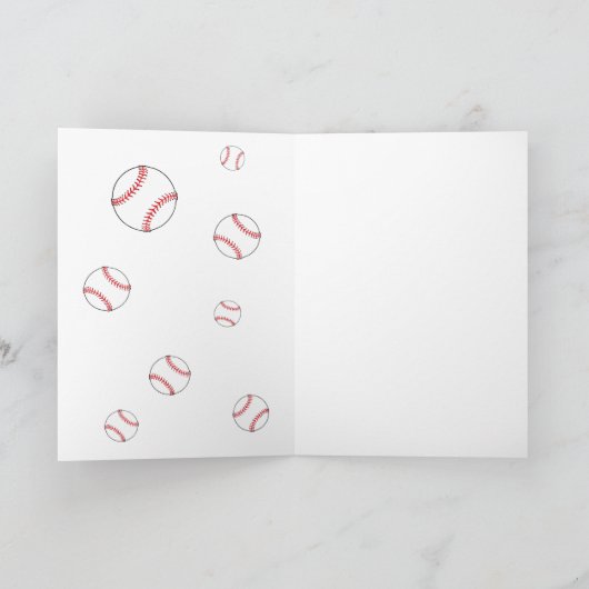 Baseball Danke, Coach Card Dankeskarte (Innenseite)