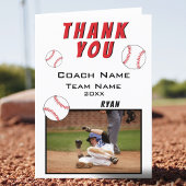Baseball Danke, Coach Card Dankeskarte