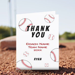 Baseball Danke, Cookarte Dankeskarte